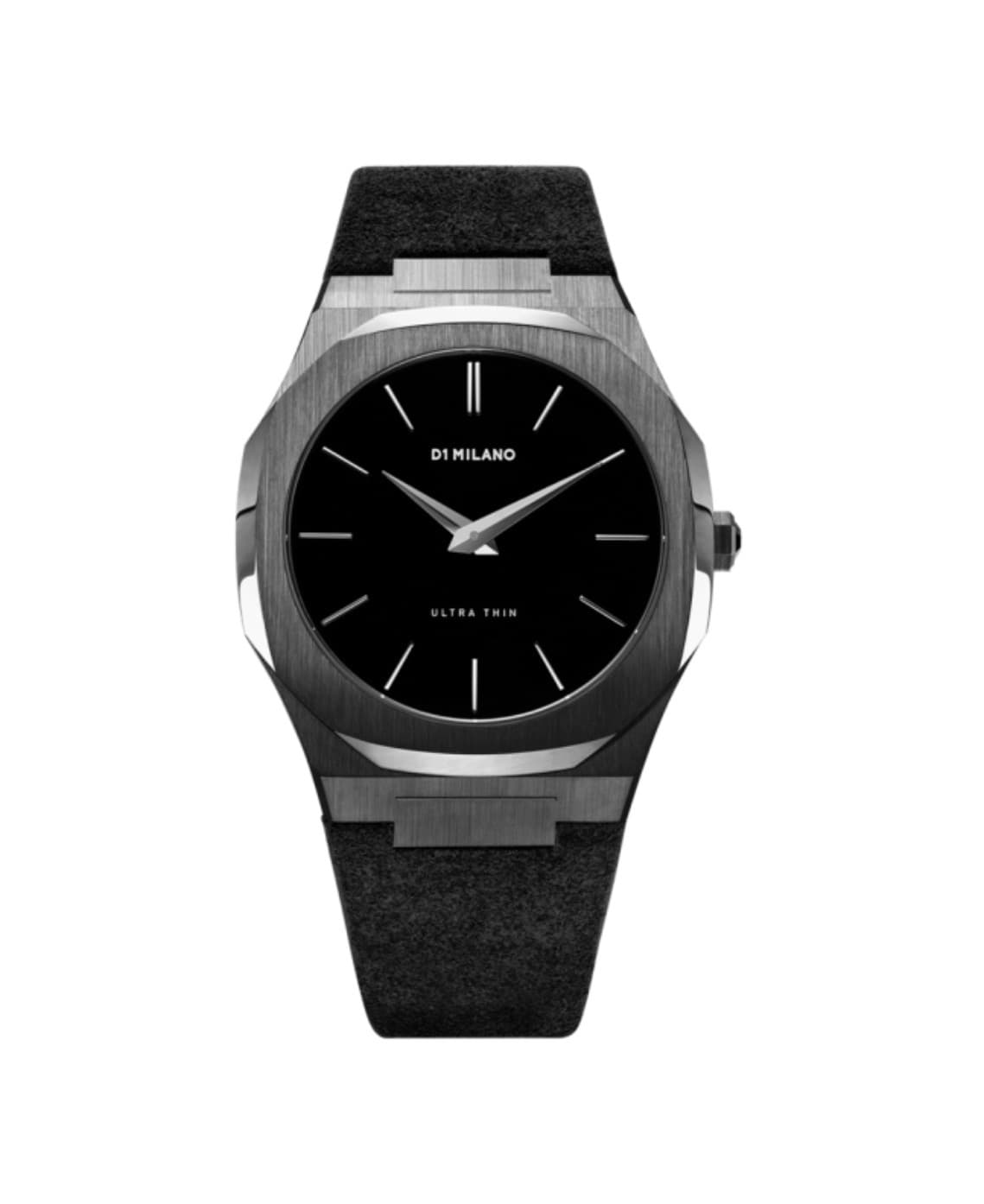 Ultra Thin Gun Metal case with Stromboli Black Strap