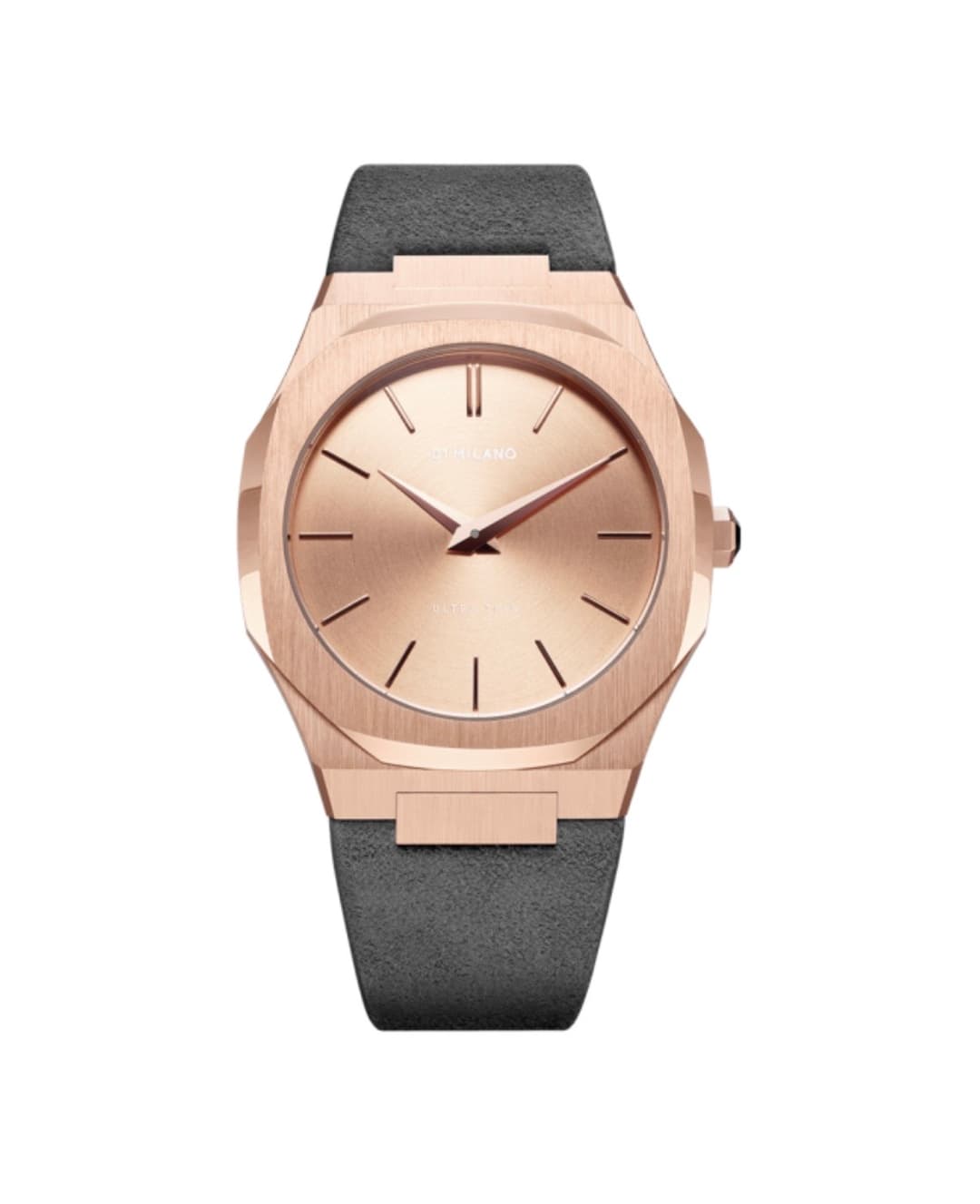 Ultra Thin Gold Case with Milano grey Strap