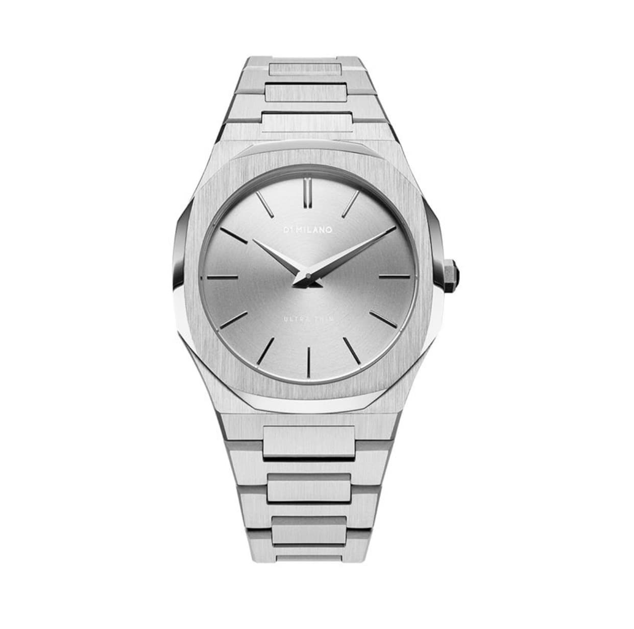 Ultra Thin Silver Case with Silver Metal Bracelet